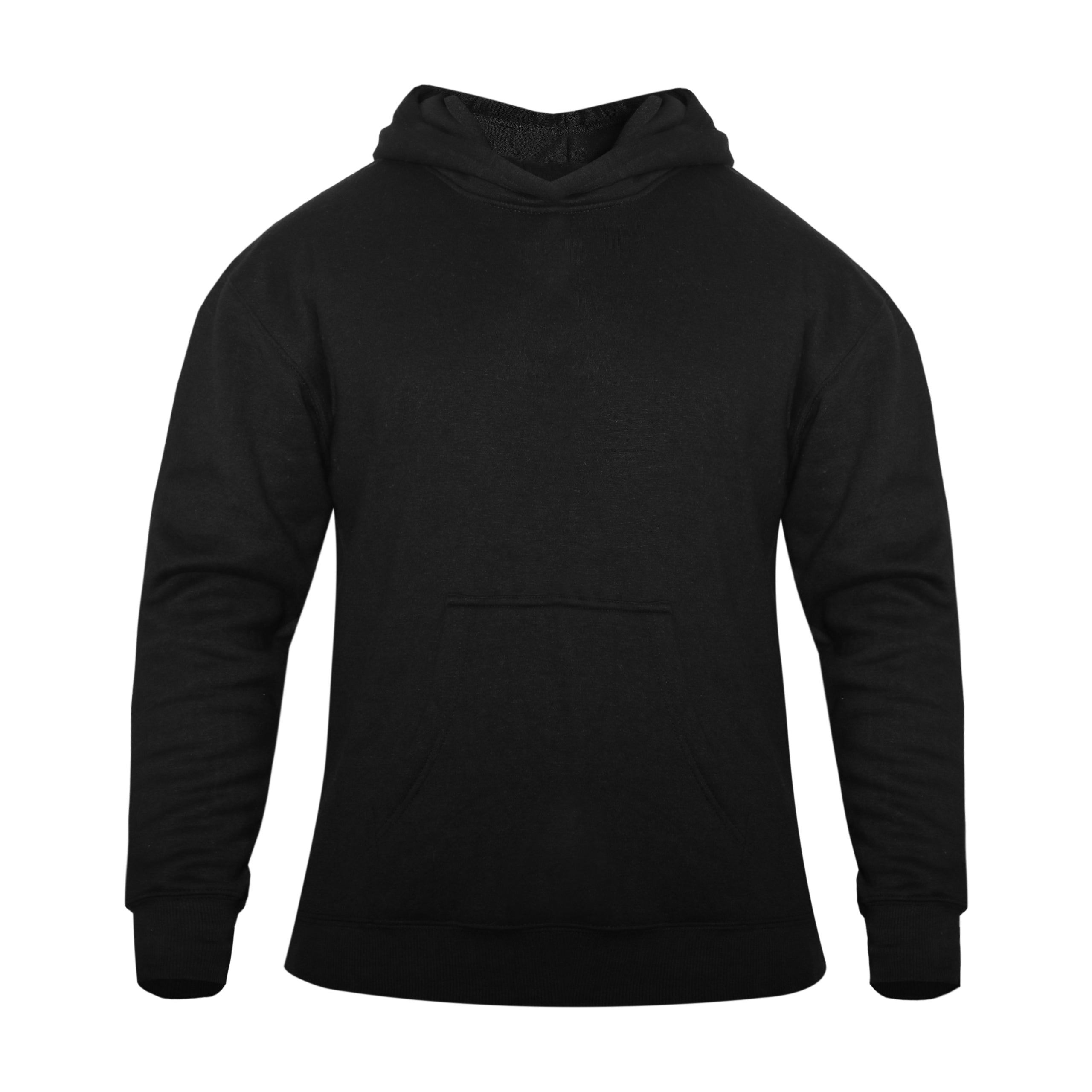 Plain Oversized Hoodie – Black
