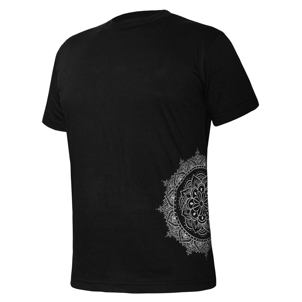 Ajeeb Mandala T-Shirt – 100% Cotton, Black & White Urdu Graphic Tee