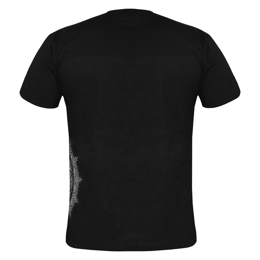 Ajeeb Mandala T-Shirt – 100% Cotton, Black & White Urdu Graphic Tee
